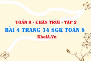 Bài 4 trang 14 Toán 8 Chân trời sáng tạo Tập 2